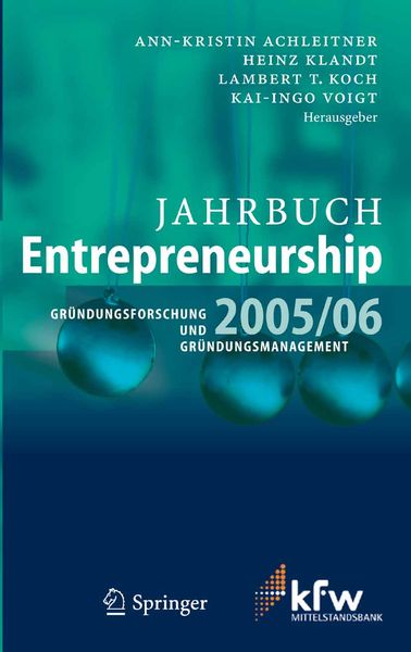Produktbild: Jahrbuch Entrepreneurship 2005/06