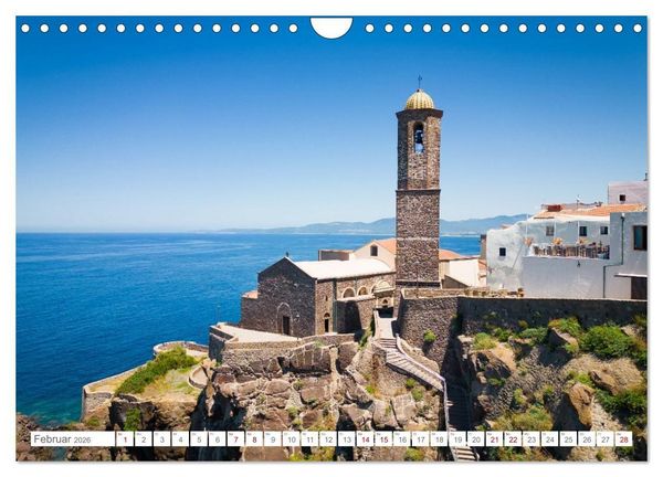 Produktbild: Sardinien. Sch&ouml;ne Landschaften und bunte St&auml;dte. (Wandkalender 2026 DIN A4 quer), CALVENDO Monatskalender