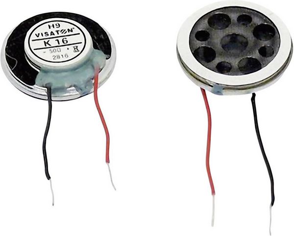 Produktbild: Visaton K 16 - 8 Ohm 0.63 Zoll 1.6cm Kleinlautsprecher 0.5W 8Ω