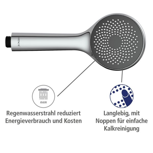 Produktbild: Duschkopf Watersaving &Oslash; 9,6 cm, mit Wasserspar-System