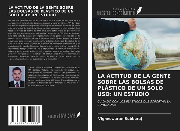Produktbild: La Actitud De La Gente Sobre Las Bolsas De Pl&aacute;stico De Un Solo Uso: Un Estudio