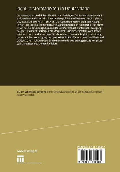 Produktbild: Identit&auml;tsformationen in Deutschland