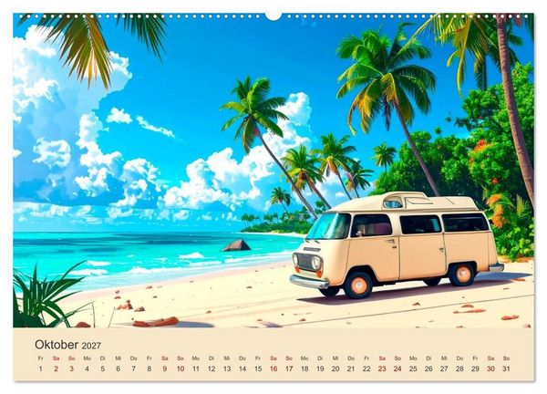 Produktbild: Vanlife Ein Leben auf der Stra&szlig;e (Wandkalender 2027 DIN A2 quer), CALVENDO Monatskalender