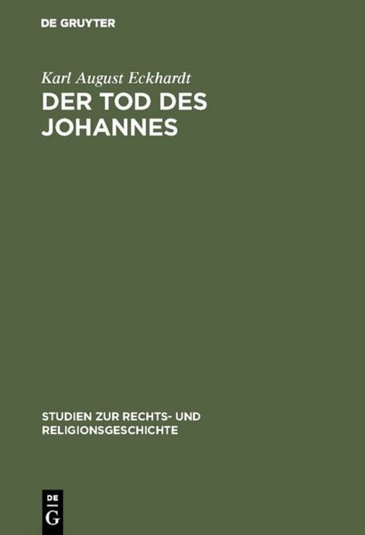 Produktbild: Der Tod des Johannes