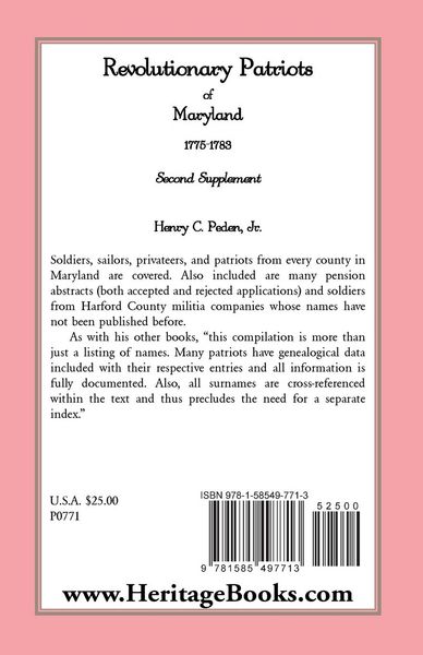 Produktbild: Revolutionary Patriots of Maryland, 1775-1783