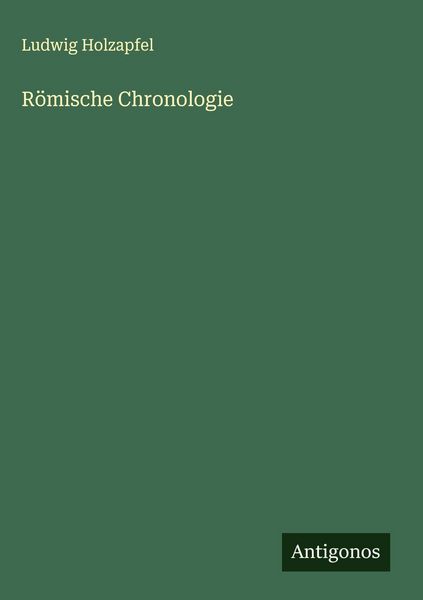 Produktbild: R&ouml;mische Chronologie