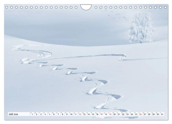 Produktbild: Winter. Zauberhafte Schneelandschaften (Wandkalender 2026 DIN A4 quer), CALVENDO Monatskalender