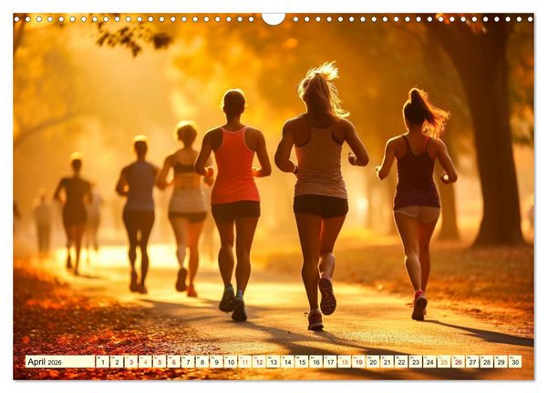 Produktbild: Joggen, gesund laufen (Wandkalender 2026 DIN A3 quer), CALVENDO Monatskalender