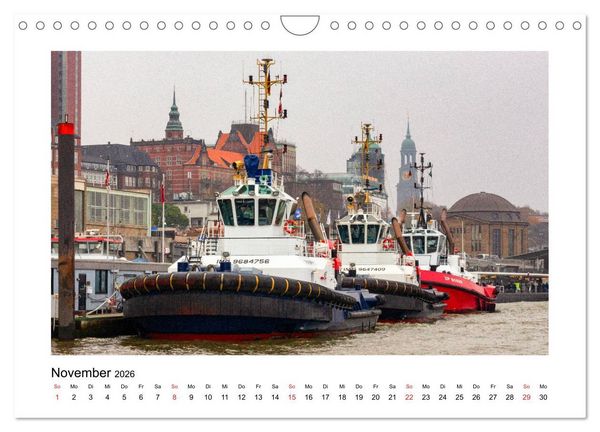 Produktbild: Hamburger Hafen - In der Welt der Container-Riesen (Wandkalender 2026 DIN A4 quer), CALVENDO Monatskalender
