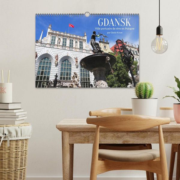 Produktbild: GDANSK - Ville portuaire de r&ecirc;ve en Pologne (Calendrier mural 2026 DIN A3 vertical), CALVENDO calendrier mensuel