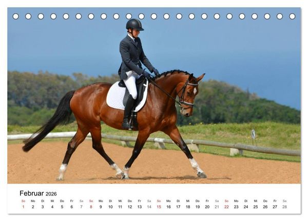 Produktbild: Eventing - Der ultimative Reitsport (Tischkalender 2026 DIN A5 quer), CALVENDO Monatskalender