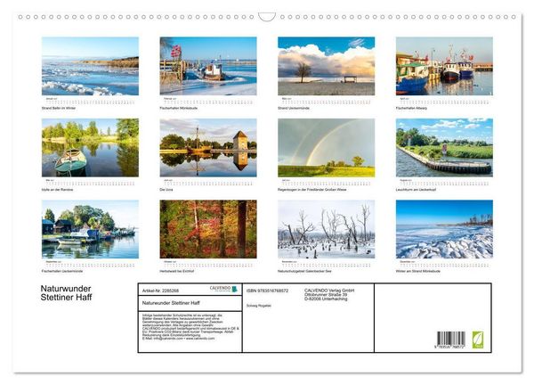 Produktbild: Naturwunder Stettiner Haff (Wandkalender 2027 DIN A2 quer), CALVENDO Monatskalender