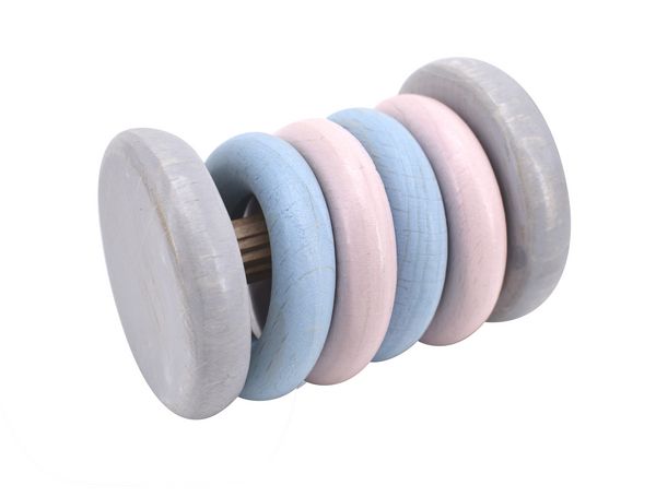 Klapper-Rassel Tac-Tac (blau/rosa)