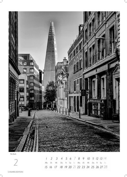 Produktbild: London schwarz-weiss Kalender 2027 &ndash; Wandkalender | Fotokalender England 59x42cm Grosses Format &ndash; Perfekt f&uuml;r Liebhaber London & Geschenkidee