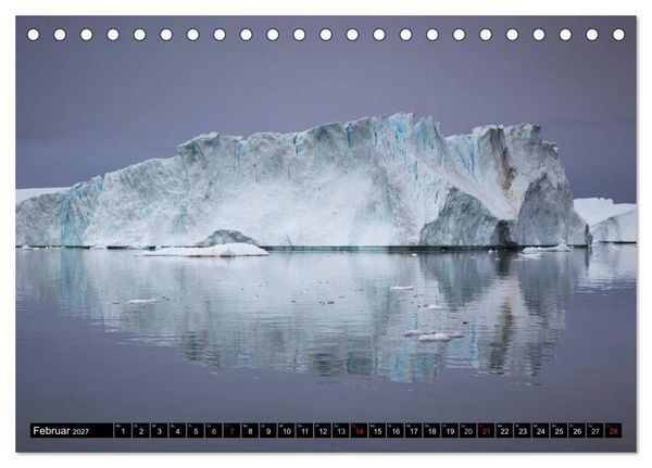 Produktbild: Ilulissat Eisfjord, Gr&ouml;nland. EIS - FORM UND LICHT (Tischkalender 2027 DIN A5 quer), CALVENDO Monatskalender