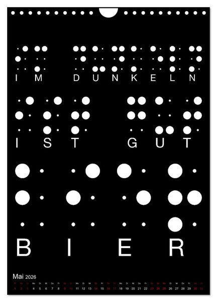 Produktbild: BIER Wandkalender -Trinken mit Stil (Wandkalender 2026 DIN A4 hoch), CALVENDO Monatskalender
