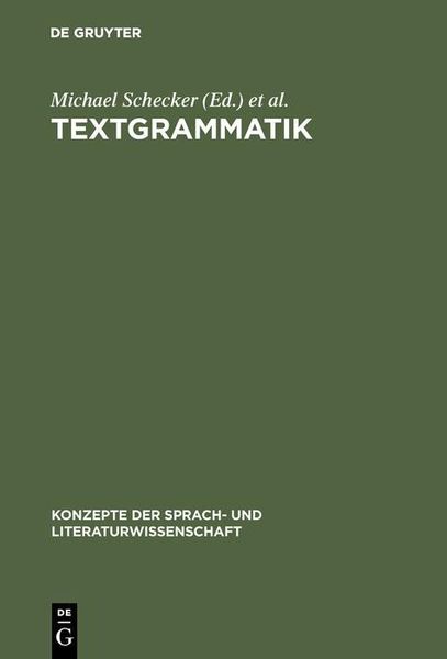 Produktbild: Textgrammatik