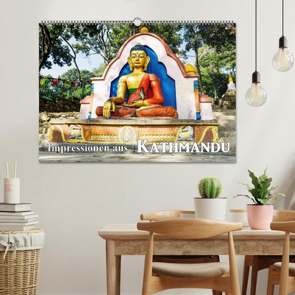 Produktbild: Impressionen aus Kathmandu (Wandkalender 2026 DIN A2 quer), CALVENDO Monatskalender