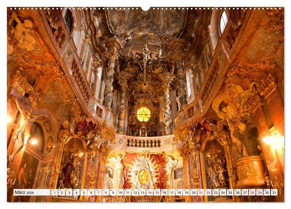 Produktbild: Bayerns Kirchen (Wandkalender 2026 DIN A2 quer), CALVENDO Monatskalender