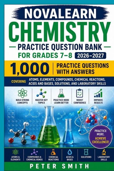 Produktbild: NovaLearn Chemistry Practice Question Bank for Grades 7-8 2026-2027