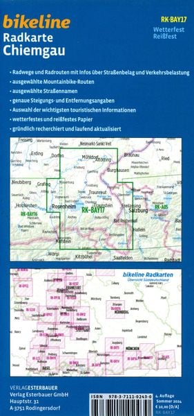 Produktbild: Radkarte Chiemgau (RK-BAY17)