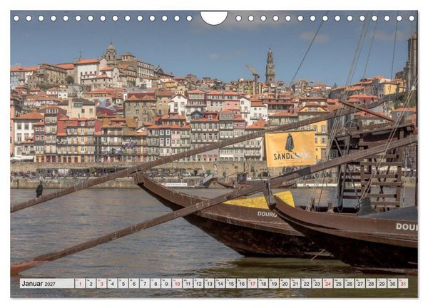 Produktbild: Porto Magisch - Am Ufer des Douro (Wandkalender 2027 DIN A4 quer), CALVENDO Monatskalender