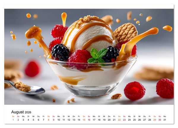 Produktbild: EIS dich gl&uuml;cklich (Wandkalender 2026 DIN A2 quer), CALVENDO Monatskalender