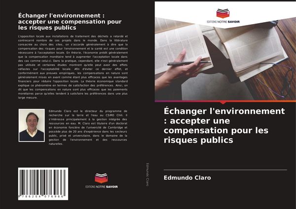 Produktbild: &Eacute;changer l'environnement : accepter une compensation pour les risques publics
