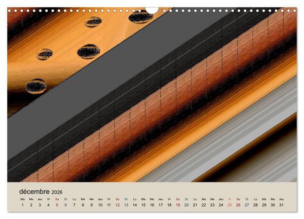 Produktbild: Art nuances de brun (Calendrier mural 2026 DIN A3 vertical), CALVENDO calendrier mensuel
