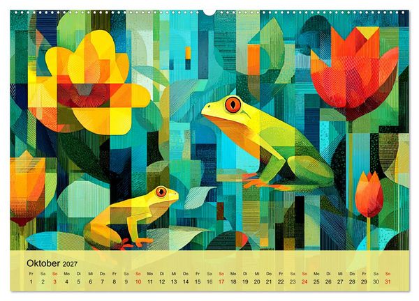 Produktbild: Leuchtender Urwald. Dschungel zwischen Form und Wildnis (hochwertiger Premium Wandkalender 2027 DIN A2 quer), Kunstdruck in Hochglanz