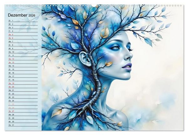 Produktbild: Waldgeborene Eleganz (hochwertiger Premium Wandkalender 2026 DIN A2 quer), Kunstdruck in Hochglanz