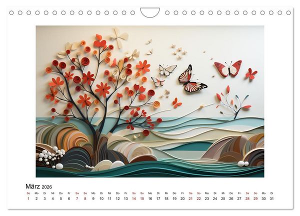 Produktbild: Paper Art (Wandkalender 2026 DIN A4 quer), CALVENDO Monatskalender