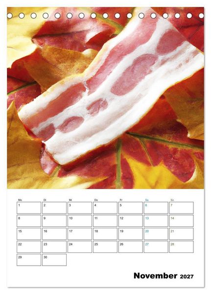 Produktbild: Bacon Kalender - Wir lieben Bacon (Tischkalender 2027 DIN A5 hoch), CALVENDO Monatskalender