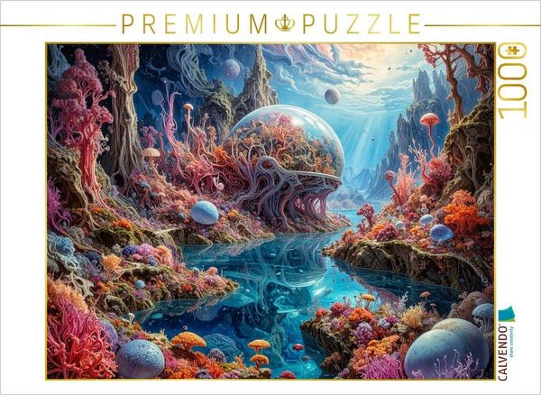 CALVENDO Puzzle Das Glashaus der Natur: Ein verborgenes Ökosystem unter der schützenden Kuppel | 1000 Teile Lege-Größe 64 × 48 cm Foto-Puzzle für glückliche Stunden
