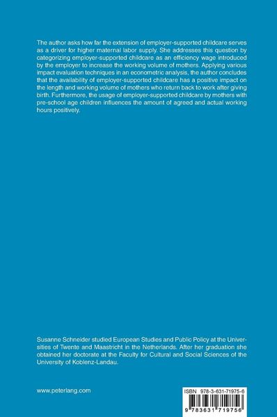 Produktbild: HR Policies and Maternal Labor Supply