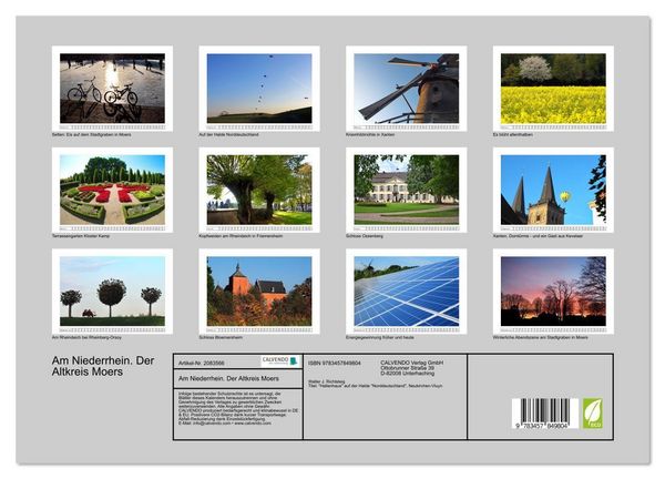 Produktbild: Am Niederrhein. Der Altkreis Moers (Wandkalender 2026 DIN A3 quer), CALVENDO Monatskalender