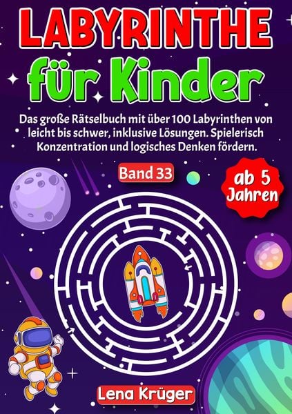 Labyrinthe für Kinder ab 5 Jahren - Band 33, Taschenbuch von Lena Krüger, Tredition, 9783384183552
