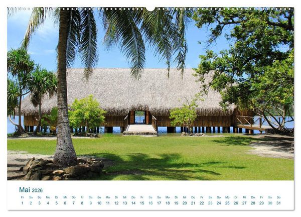 Produktbild: S&uuml;dsee-Insel Huahine - Paradies am Ende der Welt (hochwertiger Premium Wandkalender 2026 DIN A2 quer), Kunstdruck in Hochglanz