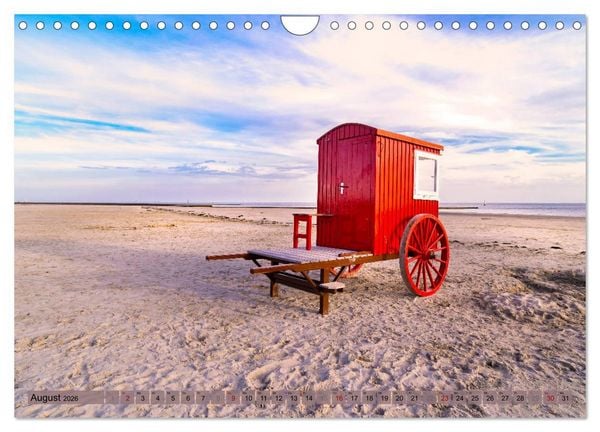 Produktbild: BORKUM Trauminsel in der Nordsee (Wandkalender 2026 DIN A4 quer), CALVENDO Monatskalender