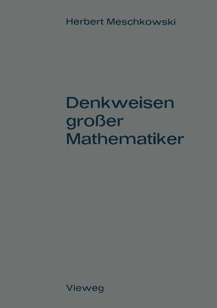 Produktbild: Denkweisen gro&szlig;er Mathematiker