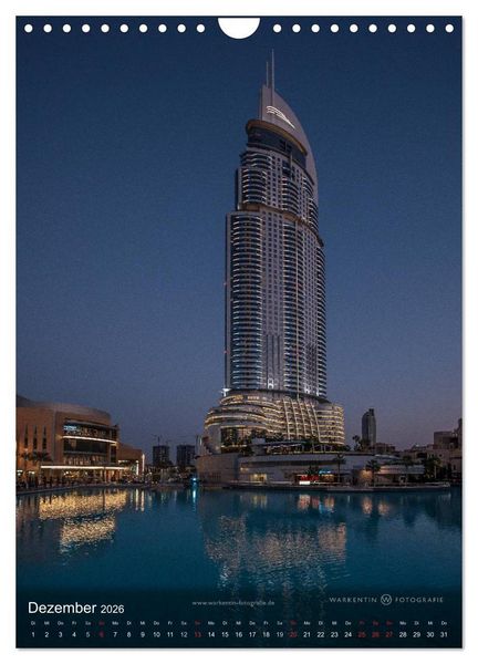 Produktbild: Grenzenloses Dubai (Wandkalender 2026 DIN A4 hoch), CALVENDO Monatskalender