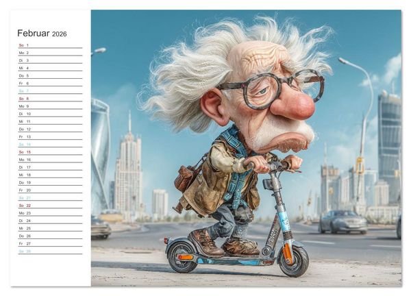 Produktbild: Arbeiten bis der Rollator funkt! (hochwertiger Premium Wandkalender 2026 DIN A2 quer), Kunstdruck in Hochglanz