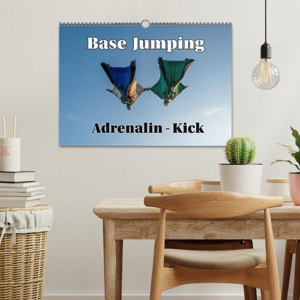 Produktbild: Base Jumping Adrenalin- Kick (Wandkalender 2026 DIN A3 quer), CALVENDO Monatskalender