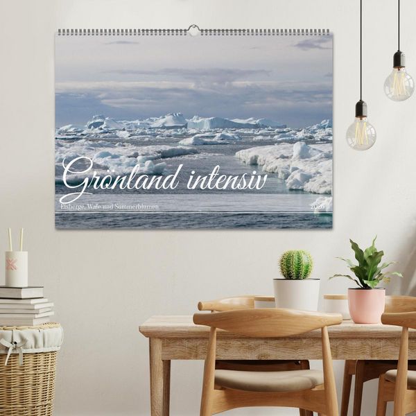 Produktbild: Gr&ouml;nland intensiv (Wandkalender 2026 DIN A2 quer), CALVENDO Monatskalender