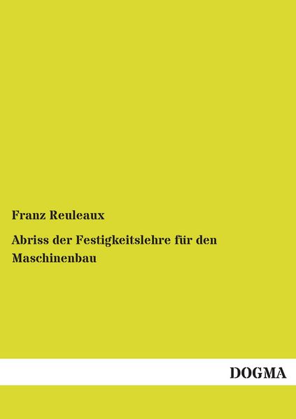 Produktbild: Abriss der Festigkeitslehre f&uuml;r den Maschinenbau