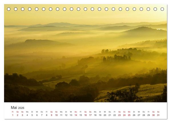 Produktbild: Mystische Nebellandschaften (Tischkalender 2026 DIN A5 quer), CALVENDO Monatskalender