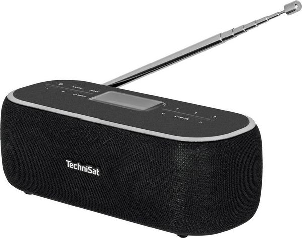 Produktbild: TechniSat DIGITRADIO BT 1 Tischradio DAB+, UKW AUX, Bluetooth&reg; Freisprechfunktion, Inkl. Mikrofon, Weckfunktion, wiederaufladbar Schwarz