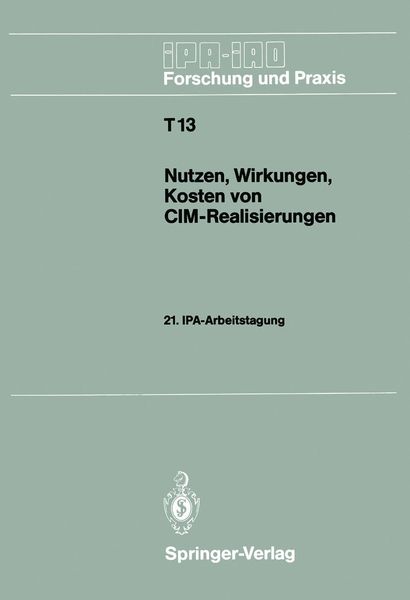 Produktbild: Nutzen, Wirkungen, Kosten von CIM-Realisierungen