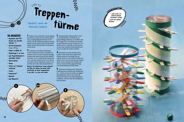 Produktbild: Let's Roll - Das coolste Murmelbahn-Bastelbuch