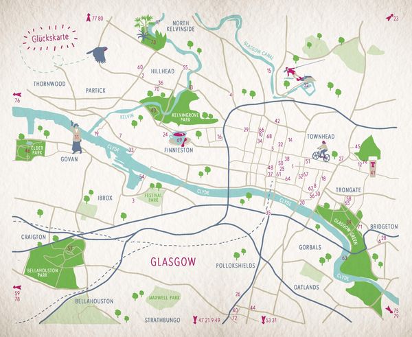 Glücksorte in Glasgow
